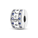 Daisy Sterling Silver Clip Charms With CZ Detailing