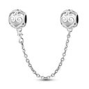 Daisy Sterling Silver Clip Charms With CZ Detailing