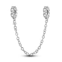 Daisy Sterling Silver Clip Charms With CZ Detailing