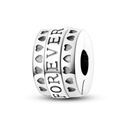 Daisy Sterling Silver Clip Charms With CZ Detailing