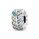 Daisy Sterling Silver Clip Charms With CZ Detailing