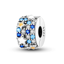 Daisy Sterling Silver Clip Charms With CZ Detailing