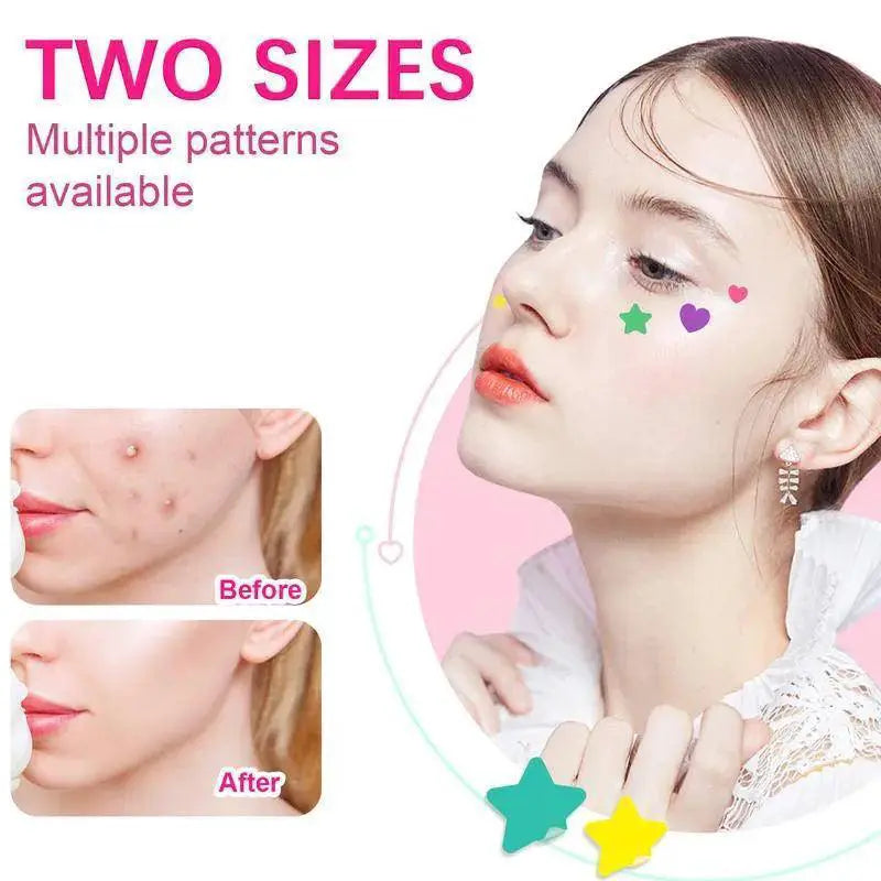 Colorful Hydrocolloid Acne Patches Fun Pimple Treatment