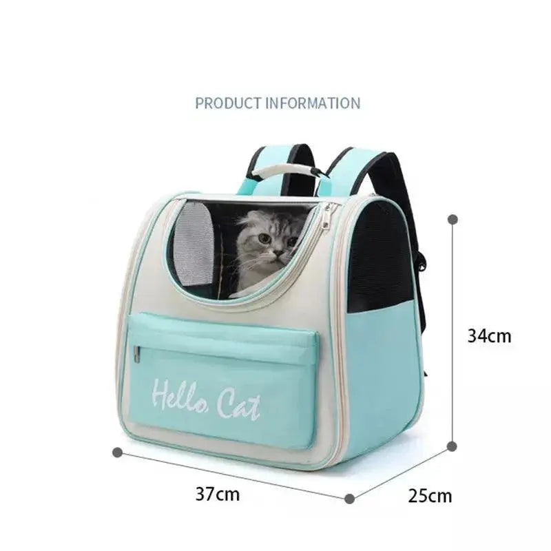 PawVenture Cat Carrier Backpack Breathable Comfort Travel