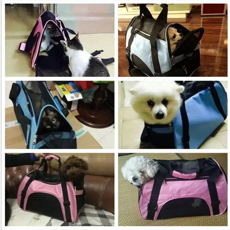 Pet Voyage Cat And Dog Travel Carrier Bag Breathable Mesh