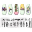 Stainless Steel Nail Art Stamping Plate Set for Manicures