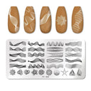 Stainless Steel Nail Art Stamping Plate Set for Manicures