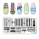 Stainless Steel Nail Art Stamping Plate Set for Manicures
