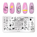 Stainless Steel Nail Art Stamping Plate Set for Manicures