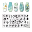 Stainless Steel Nail Art Stamping Plate Set for Manicures