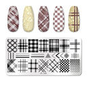 Stainless Steel Nail Art Stamping Plate Set for Manicures