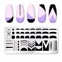 Stainless Steel Nail Art Stamping Plate Set for Manicures