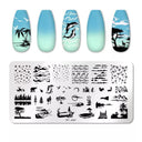 Stainless Steel Nail Art Stamping Plate Set for Manicures