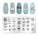 Stainless Steel Nail Art Stamping Plate Set for Manicures