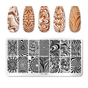 Stainless Steel Nail Art Stamping Plate Set for Manicures