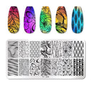 Stainless Steel Nail Art Stamping Plate Set for Manicures