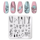 Stainless Steel Nail Art Stamping Plate Set for Manicures