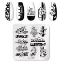 Stainless Steel Nail Art Stamping Plate Set for Manicures