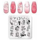 Stainless Steel Nail Art Stamping Plate Set for Manicures