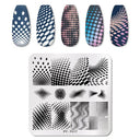 Stainless Steel Nail Art Stamping Plate Set for Manicures