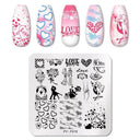 Stainless Steel Nail Art Stamping Plate Set for Manicures