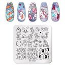 Stainless Steel Nail Art Stamping Plate Set for Manicures