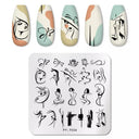 Stainless Steel Nail Art Stamping Plate Set for Manicures