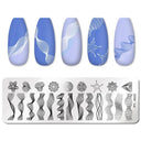 Stainless Steel Nail Art Stamping Plate Set for Manicures