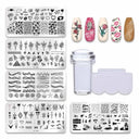 Stainless Steel Nail Art Stamping Plate Set for Manicures