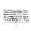 Stainless Steel Nail Art Stamping Plate Set for Manicures