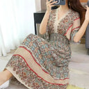 Casual Vintage Dress for Women Comfort