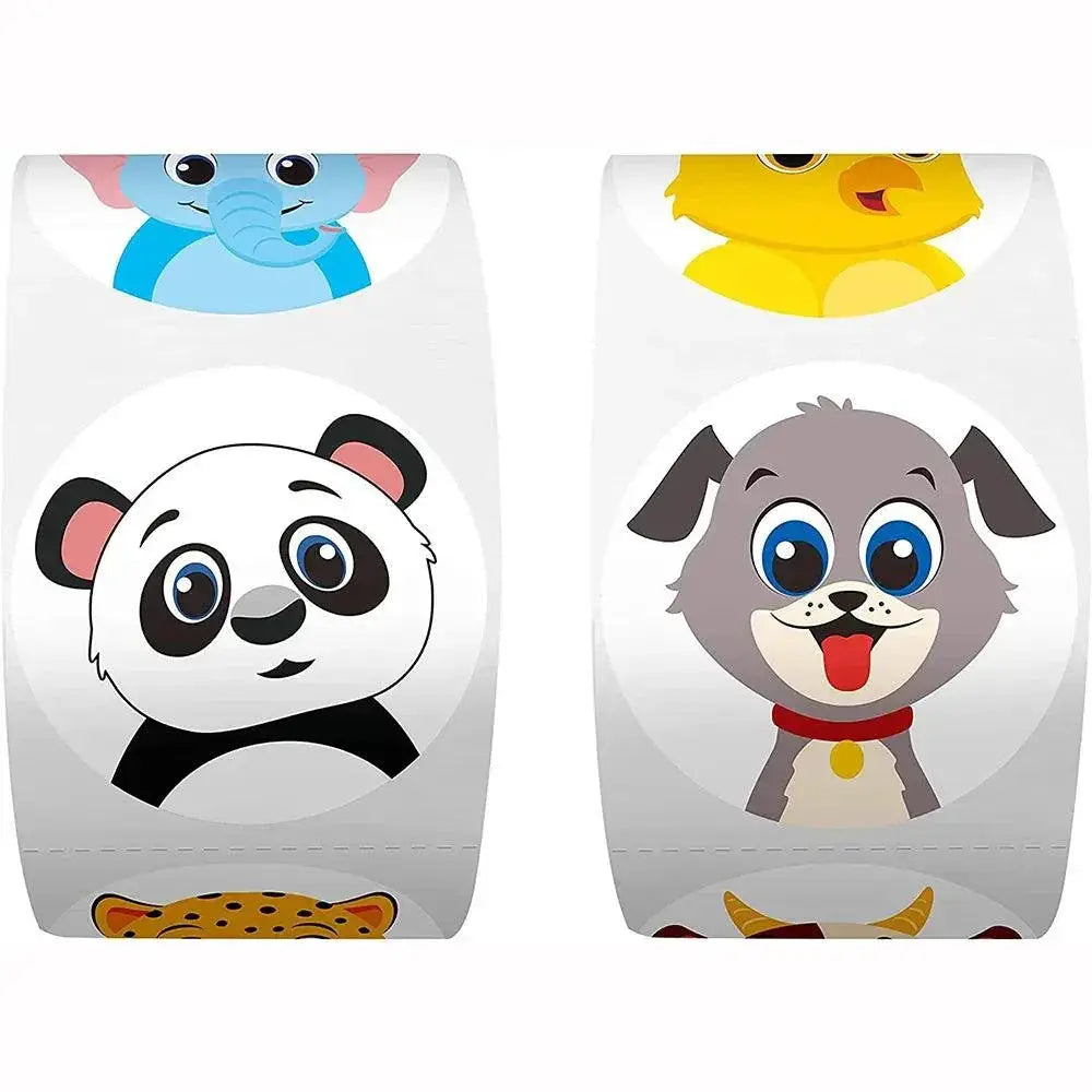 Cartoon Animal Sticker Pack Cute Thank You Gift Labels