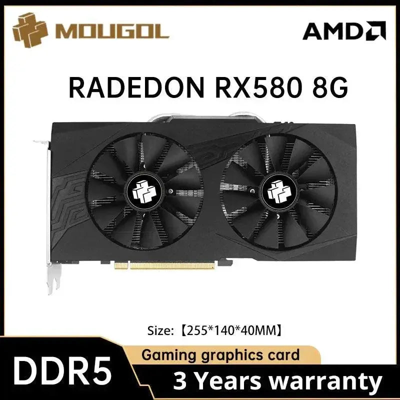 MOUGOL Radeon RX Enhanced Gaming And Cooling Card Pro