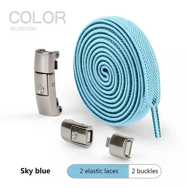 Gradient Press Lock Shoelaces Elastic Slip On Solution