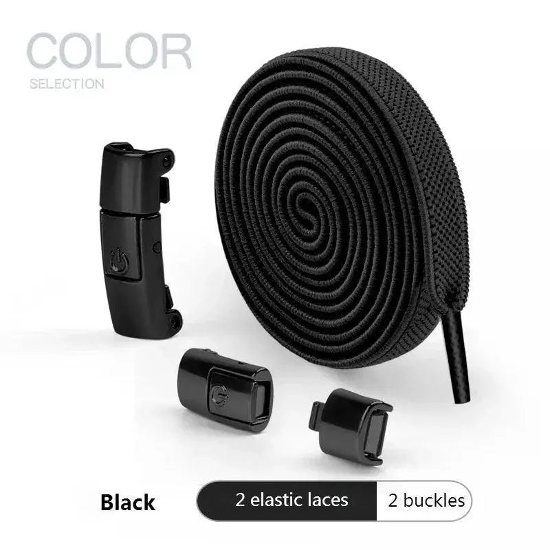 Gradient Press Lock Shoelaces Elastic Slip On Solution