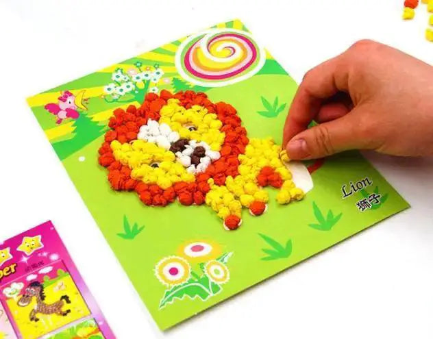 Kids' Cartoon Craft Kit Felt Paper Set For Young Artists