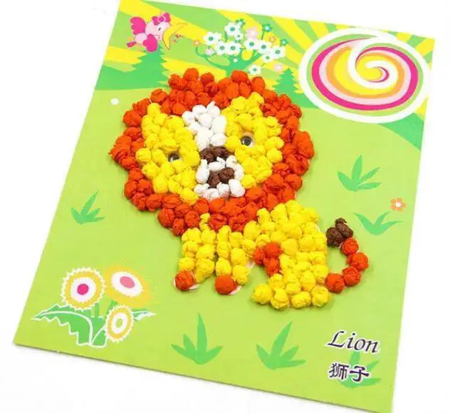 Kids' Cartoon Craft Kit Felt Paper Set For Young Artists