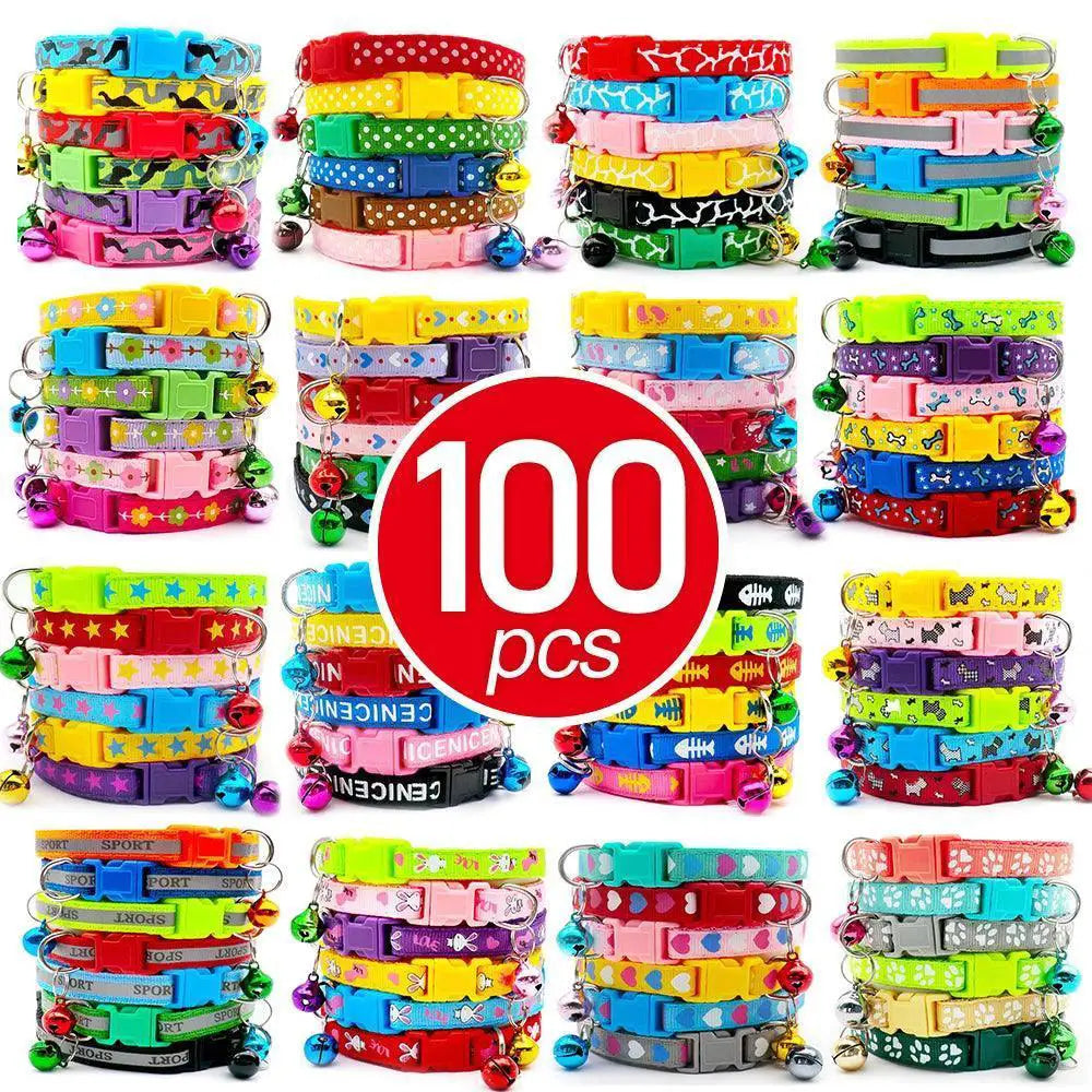 Adjustable Dog Collar With Bells For Pets And Walks
