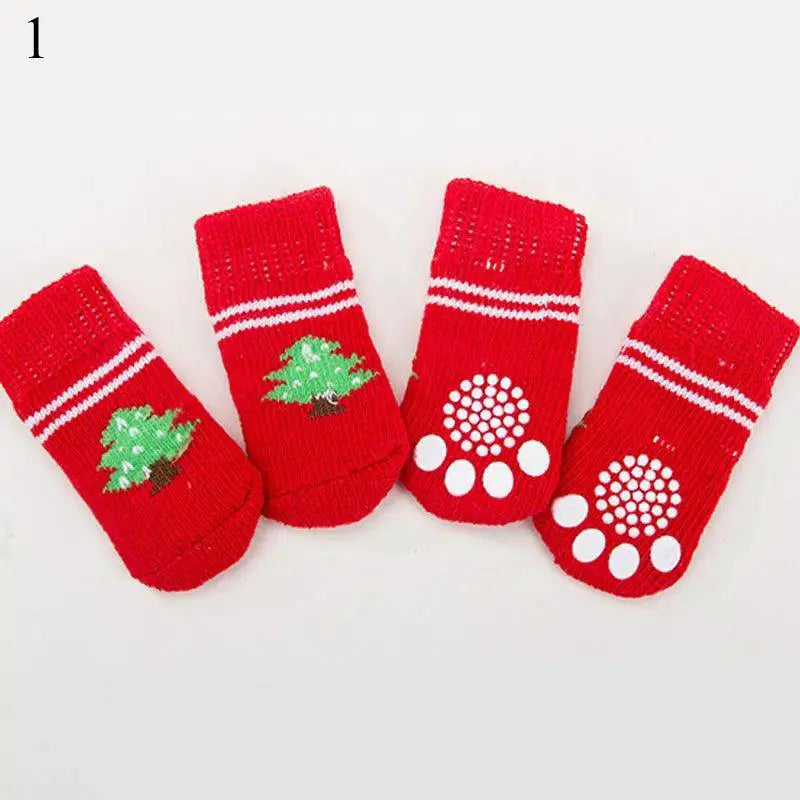 Cozy Anti Slip Dog Socks for Small Medium Paws Warmth