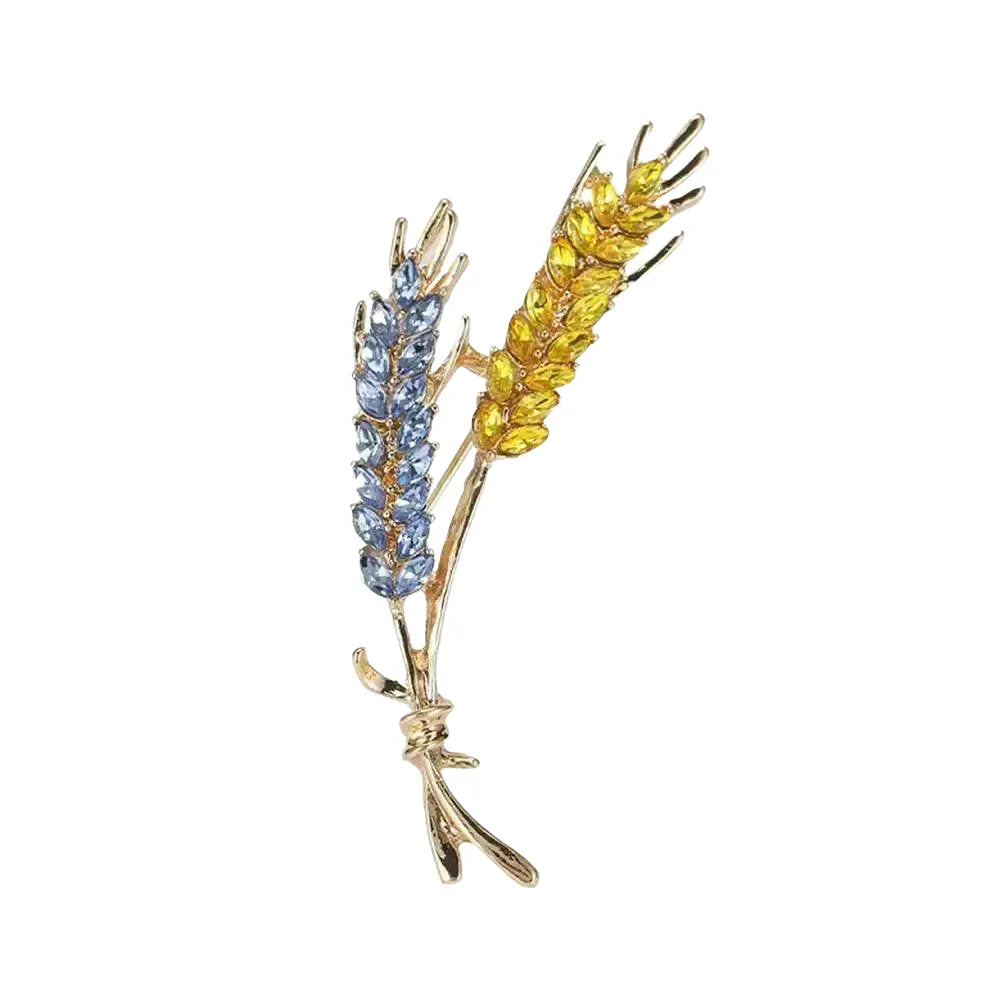Radiant Wheat Lapel Pin for Unisex Wear — product view 1