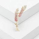 Radiant Wheat Lapel Pin for Unisex Wear