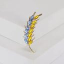 Radiant Wheat Lapel Pin for Unisex Wear