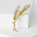 Radiant Wheat Lapel Pin for Unisex Wear
