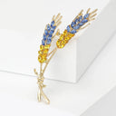 Radiant Wheat Lapel Pin for Unisex Wear