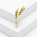 Radiant Wheat Lapel Pin for Unisex Wear