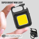 Mini COB Keychain Flashlight Super Bright Camping Lamp