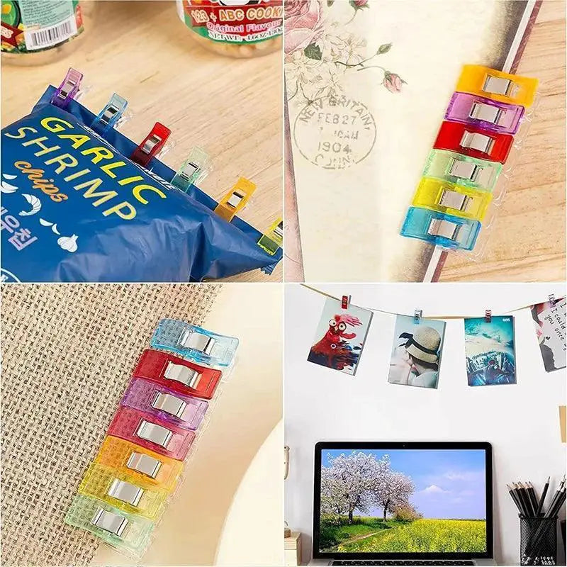 Colorful Sewing Clips Set for Crafting Projects and More