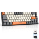 Mini Wireless Mechanical Keyboard With Swappable Red Switch