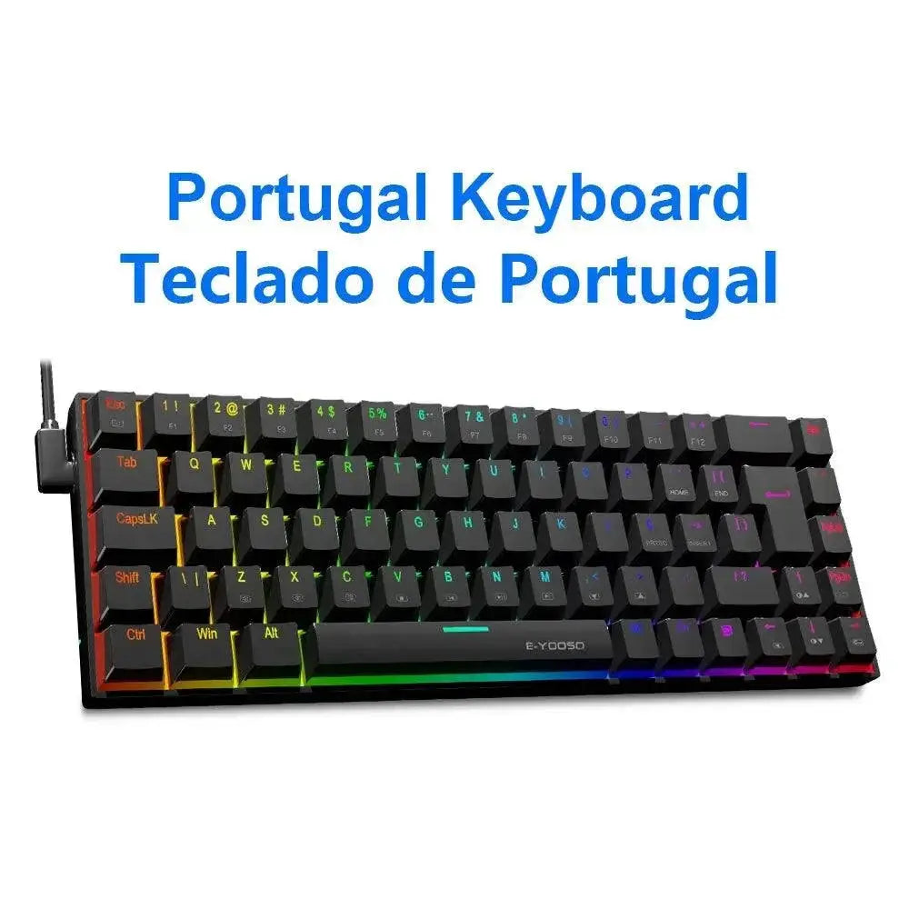 E-YOOSO Z686 RGB Mechanical Keyboard Red Switches For Gaming