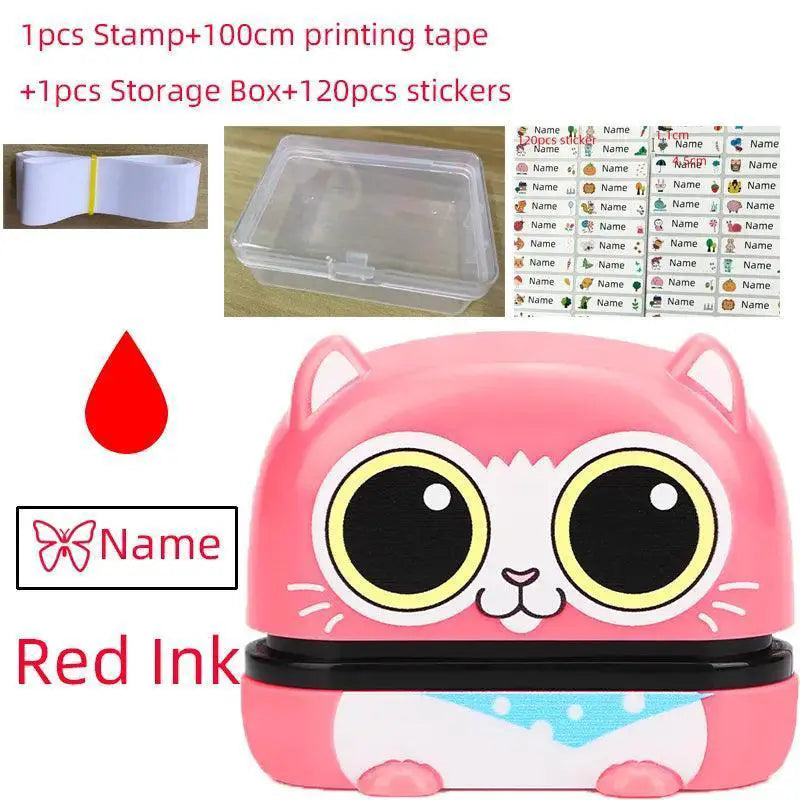 Customizable Kids Name Stamp Set Waterproof Non Fading Kit